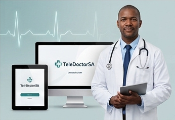 Doctor representing the TeleDoctorSA clinical workflow